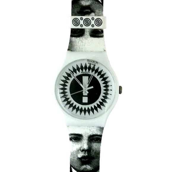 Swatch Watch SUOZ125 Reflecting Time By Lorenzo Petrantoni Artist RARE New - Picture 3 of 7